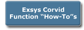 Exsys Corvid Advaced Functions HowTos