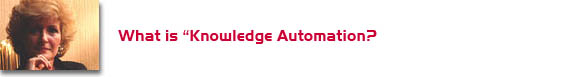 What is knowledge automation?